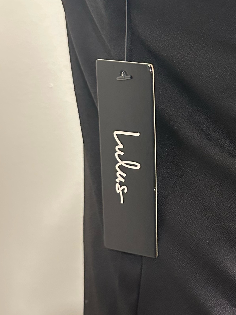 NWT Lulus Black Scalloped High Neck Mini Dress XS - Picture 8 of 10